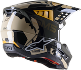 Casco de motocicleta ALPINESTARS SM5 - Rover - Arena/Mandarina/Camuflaje - Mediano 8303921-8049-MD