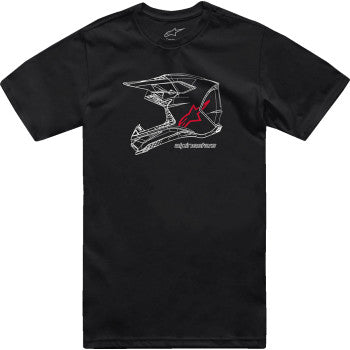 Camiseta con casco MX ALPINESTARS - Negra - Talla L 1214-73116-10-L