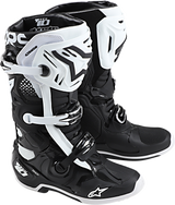 Botas ALPINESTARS Tech 10 - Negro/Blanco - Talla 12 de EE. UU. 2010/02/12