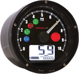 Velocímetro/tacómetro electrónico KOSO NORTH AMERICA TNT-01 - Cara negra - Carcasa negra - 3" de diámetro x 1,75" de profundidad BA035K00-HD