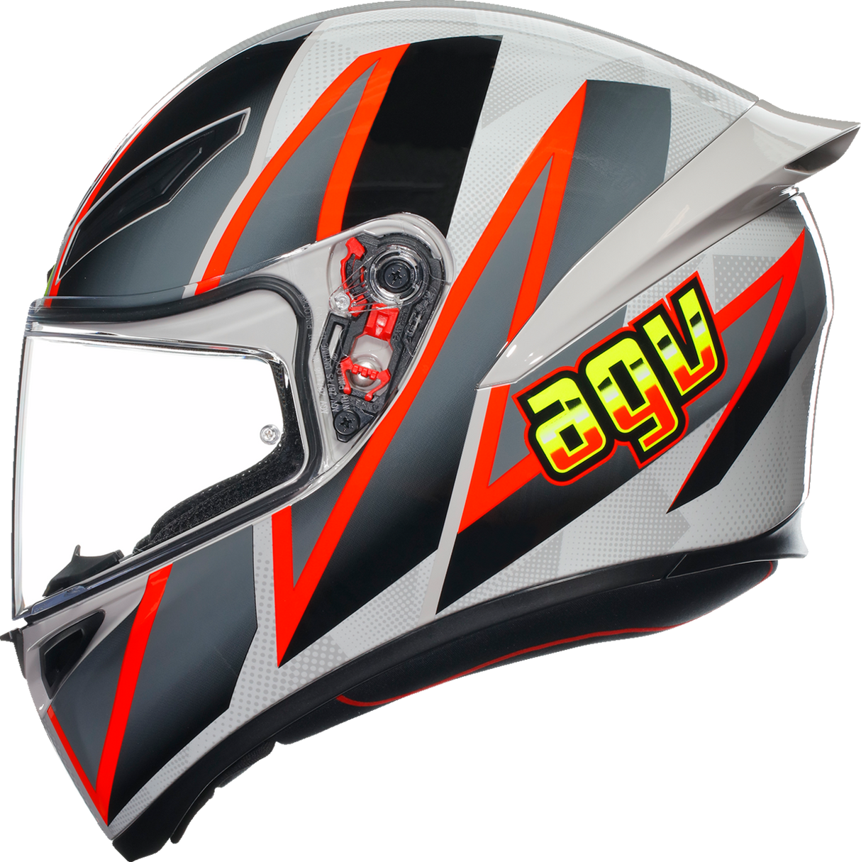 Casco de moto AGV K1 S - Blipper - Gris/Rojo - Pequeño 2118394003030S