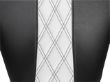 Asiento LE PERA Maverick - Sin respaldo - Incrustaciones blancas HR Doble diamante - Negro - FL '08-'22 LK-957HR1