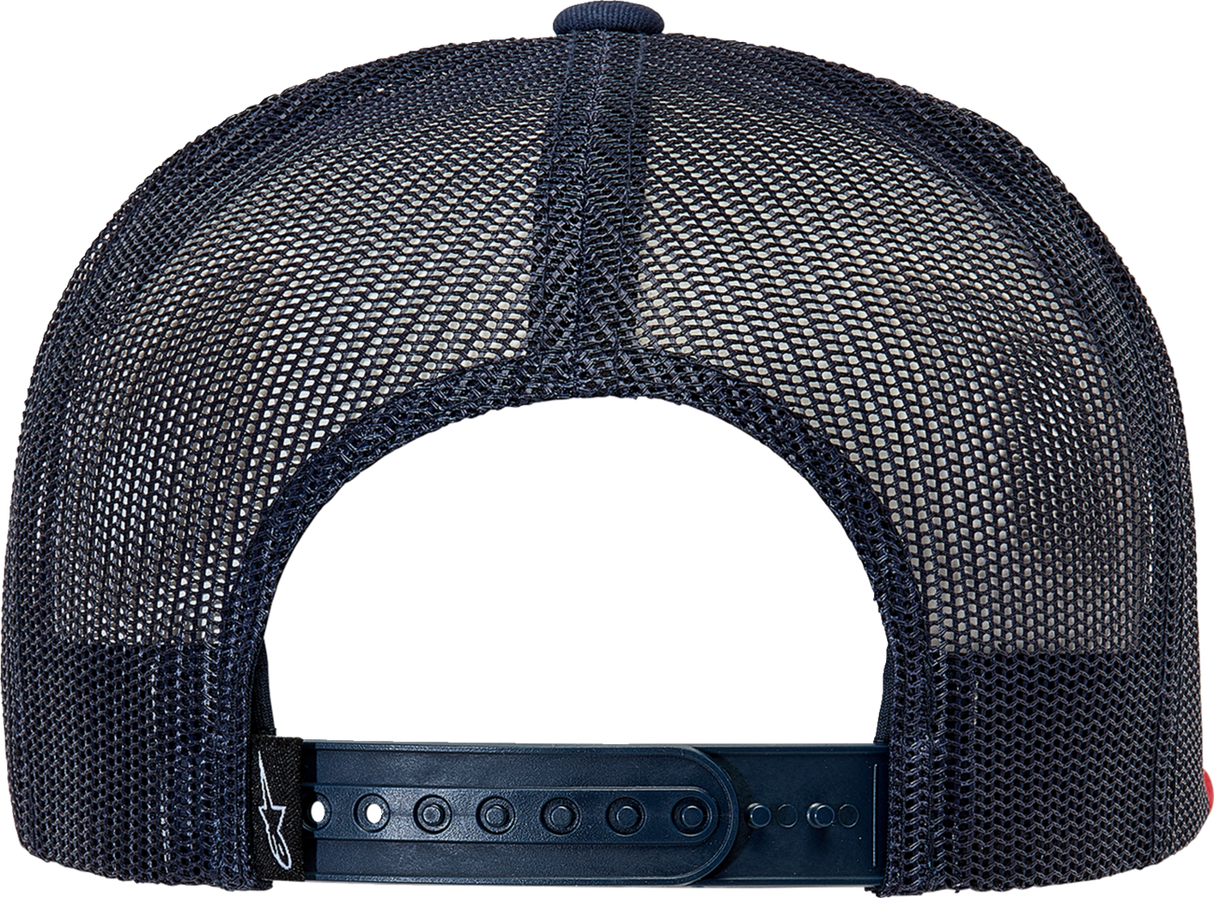 Gorra de camionero ALPINESTARS Corp - Azul marino/rojo - Talla única 1025810037030OS