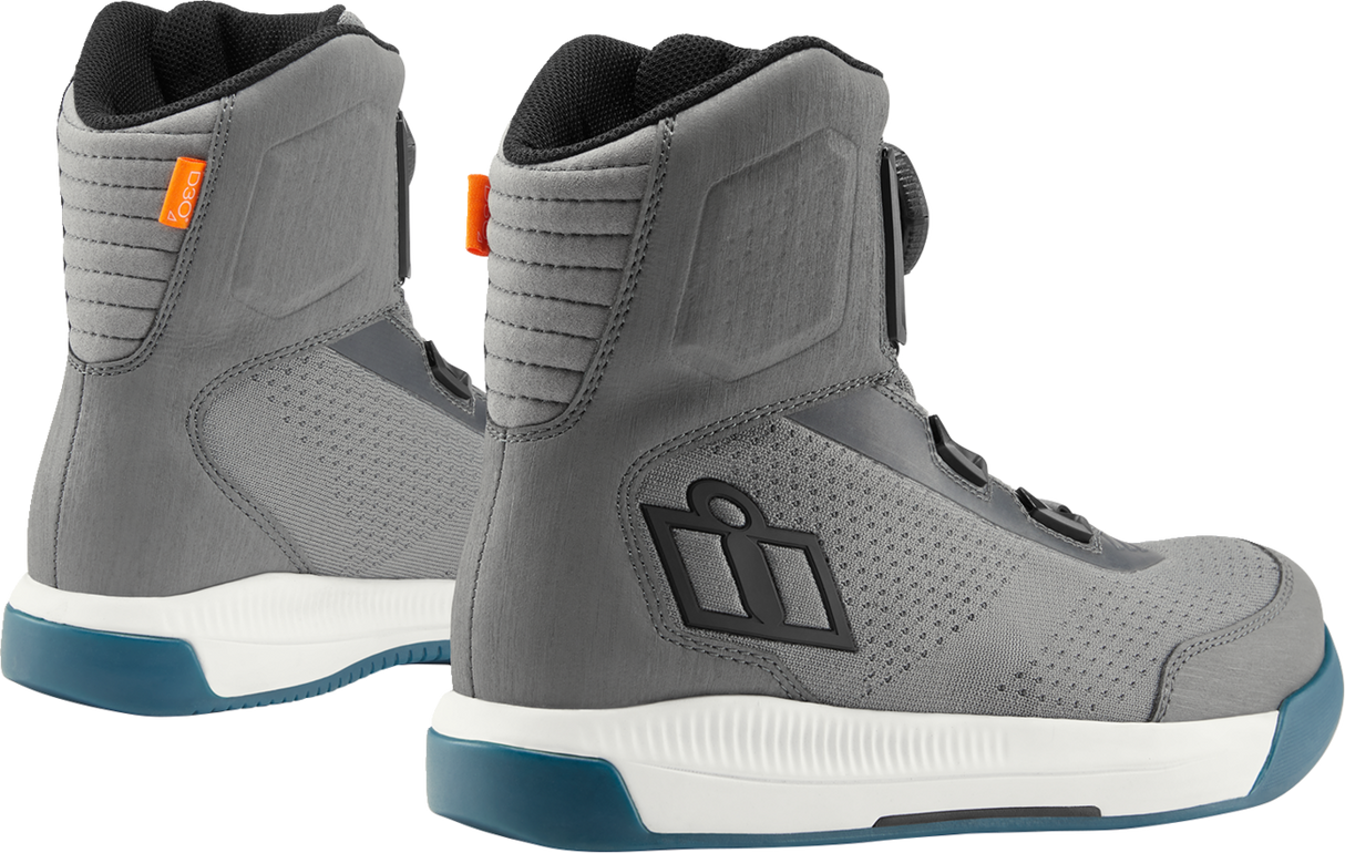 Botas CE ventiladas ICON Overlord™ - Gris - Talla 7 3403-1268