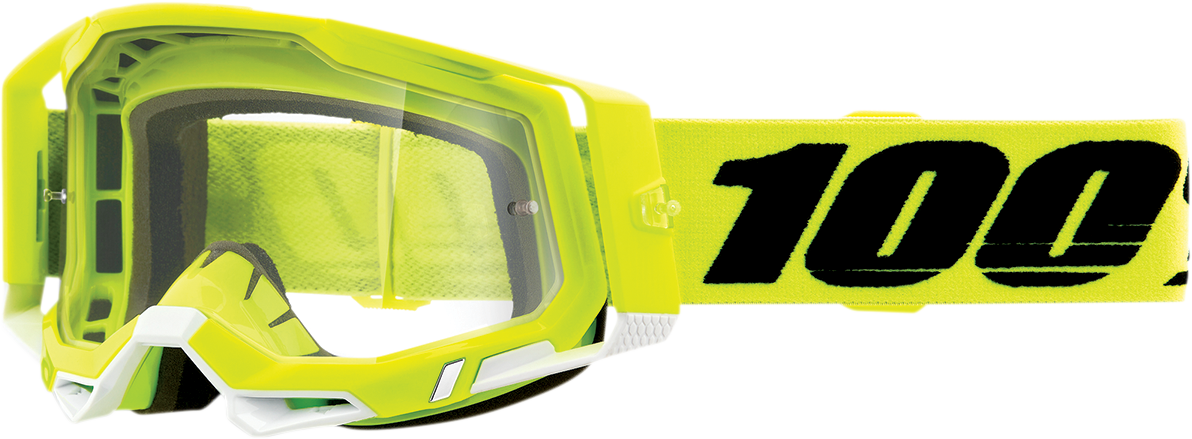 Gafas 100% Racecraft 2 - Amarillo Fluo - Transparente 50009-00004