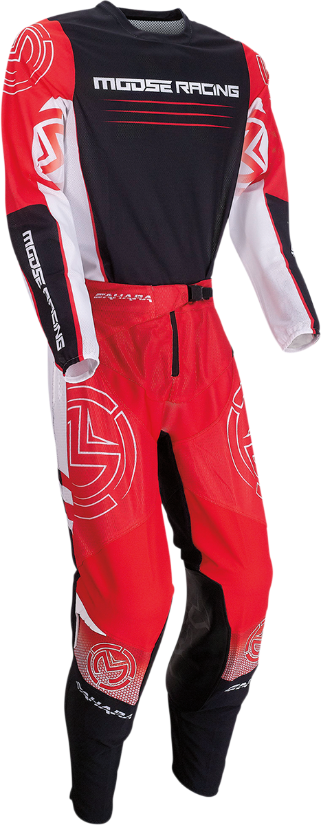 Camiseta MOOSE RACING Sahara - Roja/Negra - Pequeña 2910-6852 