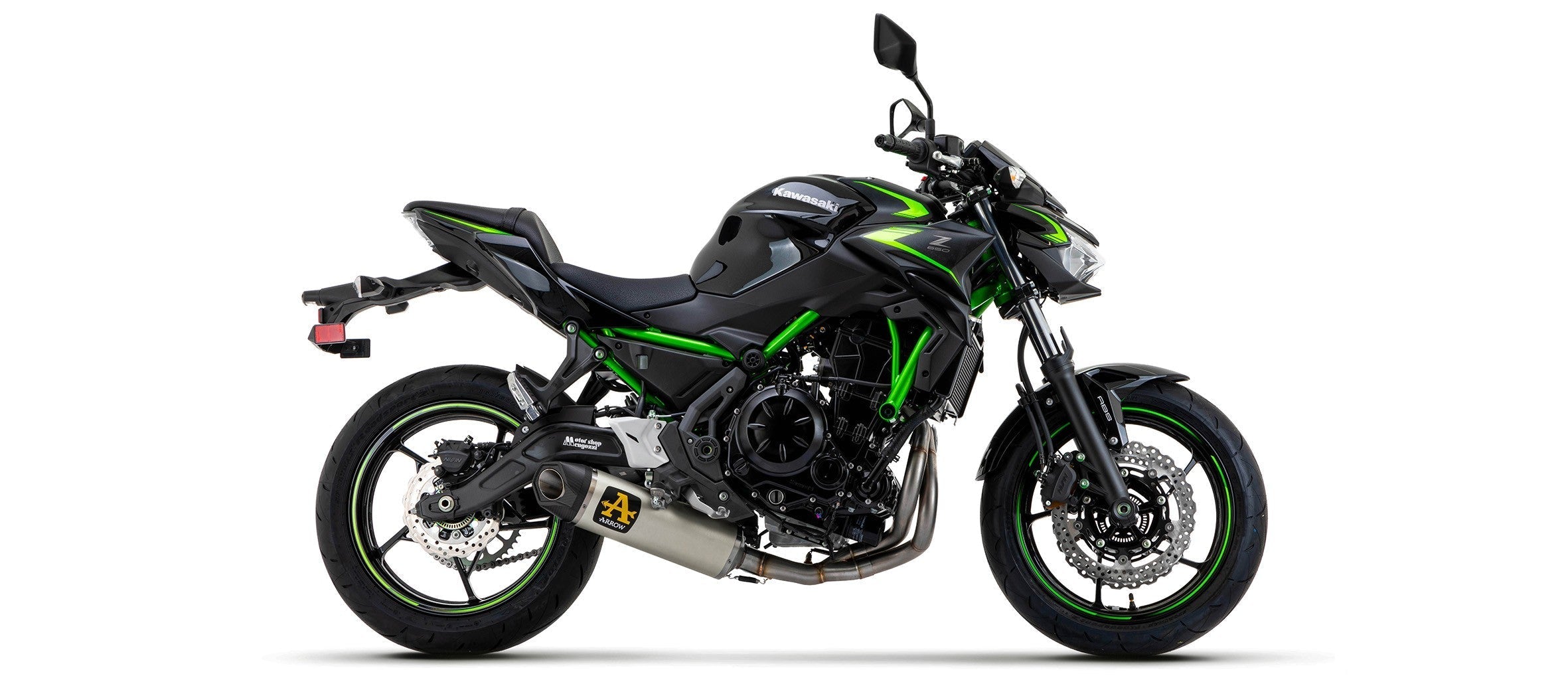 その他 ewalushop Arrow Indy-Race Full Exhaust, Titanium muffler for Kawasaki Z650