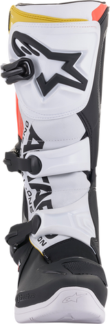 Botas ALPINESTARS Tech 3 - Negro/Blanco/Naranja - Talla 9 de EE. UU. 2013018-1238-9
