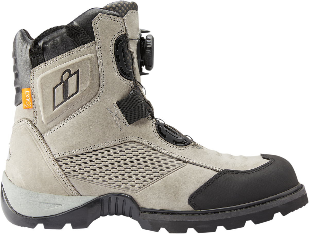 Botas ICON Stormhawk - Gris - Talla 11.5 3403-1181