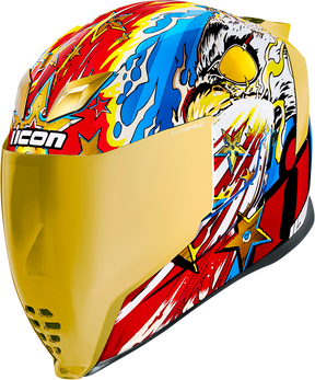 ICON Airflite™ Motorcycle Helmet - Freedom Spitter - Gold - Large 0101-13927