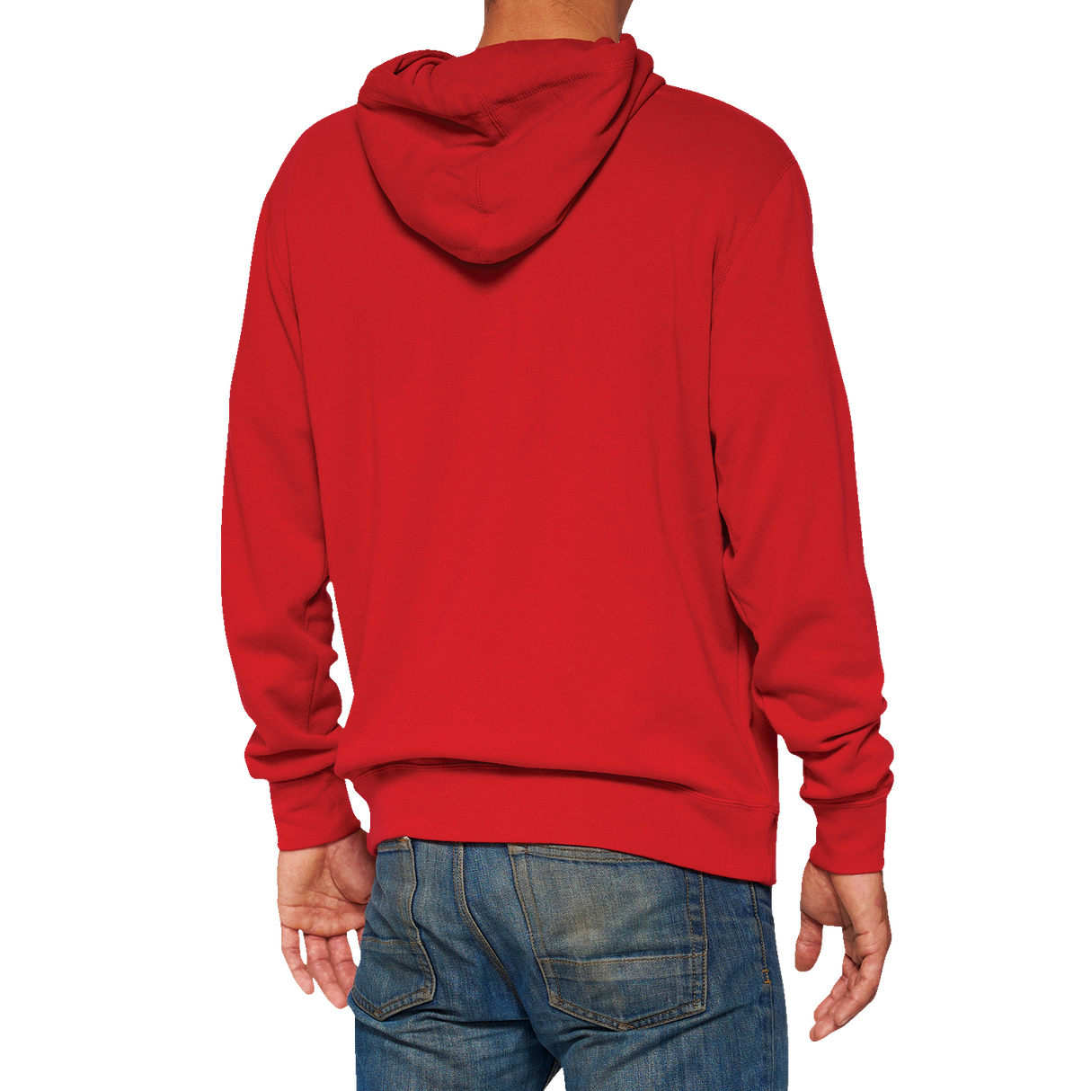 Sudadera con capucha 100% Icon - Roja - Talla pequeña 20029-00010