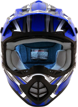 AFX FX-17 Motorcycle Helmet - Butterfly - Matte Blue - Medium 0110-7123