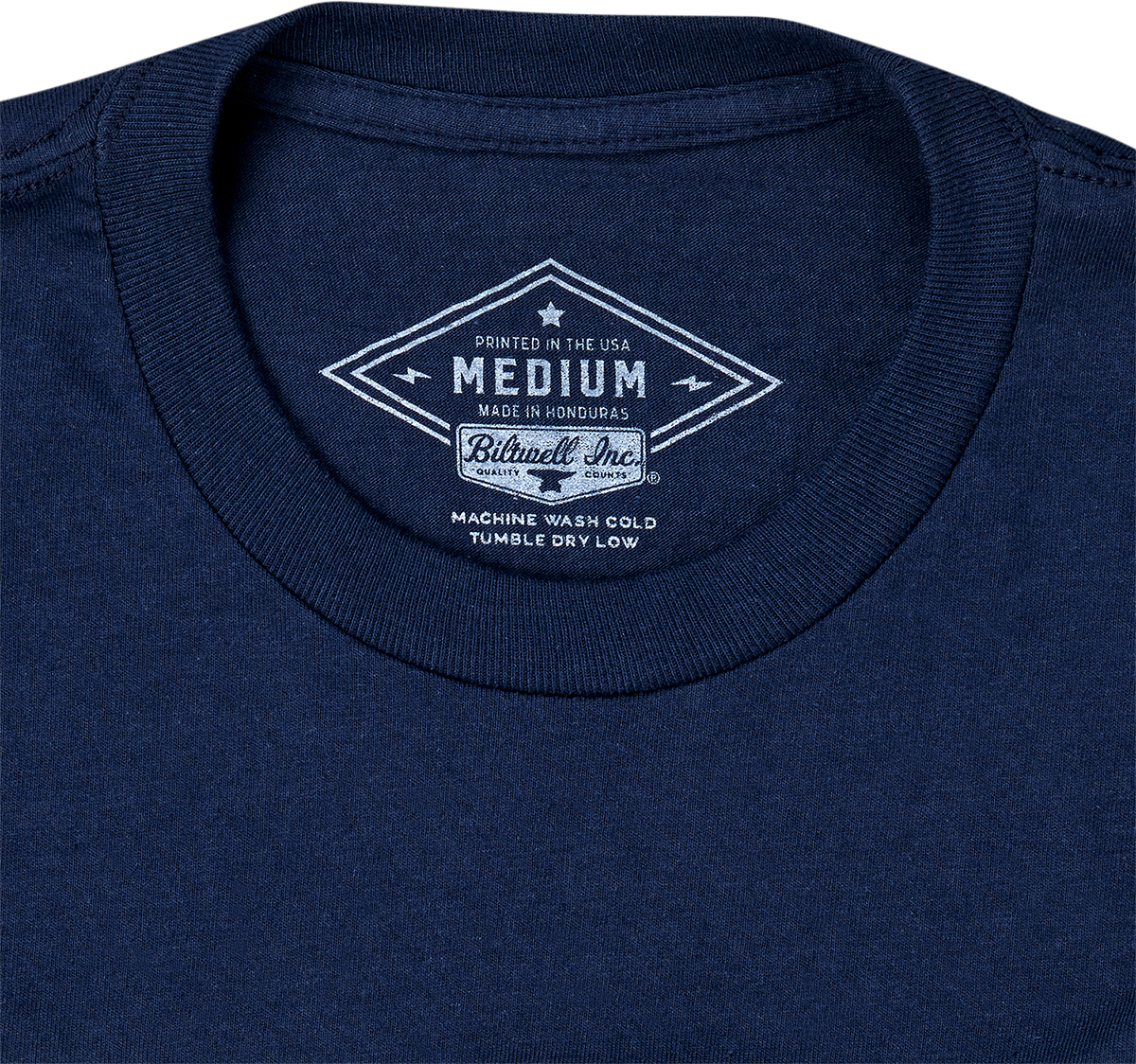 Camiseta BILTWELL Script - Azul marino - Talla mediana 8101-052-003 