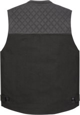 ICON Chamonix Denim Vest - Black - Small 2830-0552