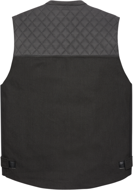 ICON Chamonix Denim Vest - Black - 4XL 2830-0558