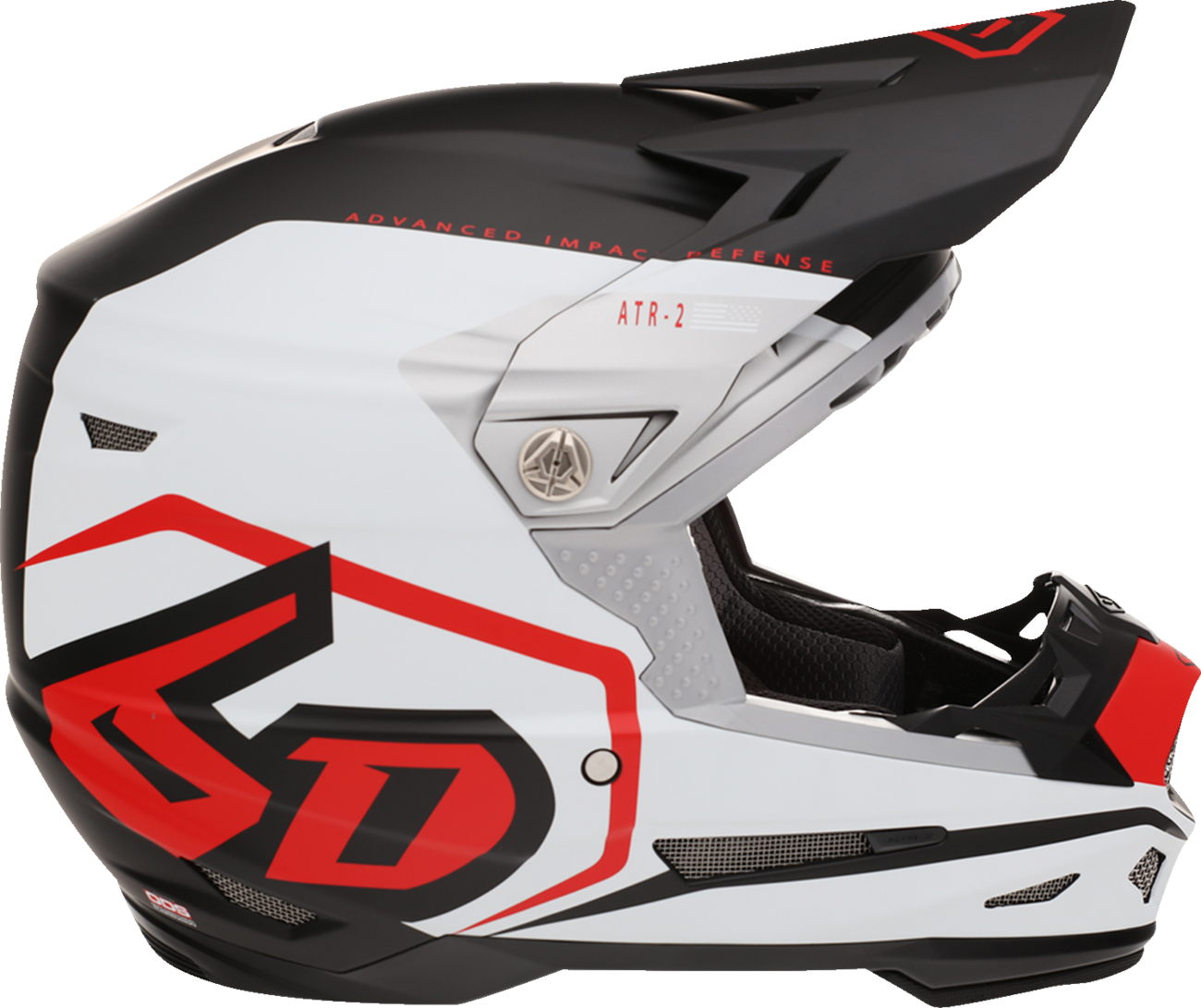 6D ATR-2 Motorcycle Helmet - Delta - Red