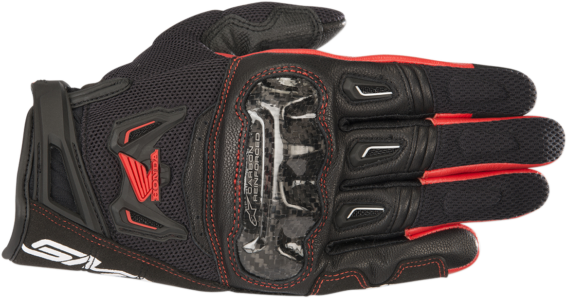 Guantes ALPINESTARS Honda SMX-2 Air Carbon V2 - Negro/Rojo - 2XL 3567818-13-2X