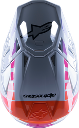 Casco de motocicleta ALPINESTARS Supertech M10 - Daytona - MIPS® - Gris neblina/Naranja fluorescente/Rodamina - XL 8302423-9243-XL