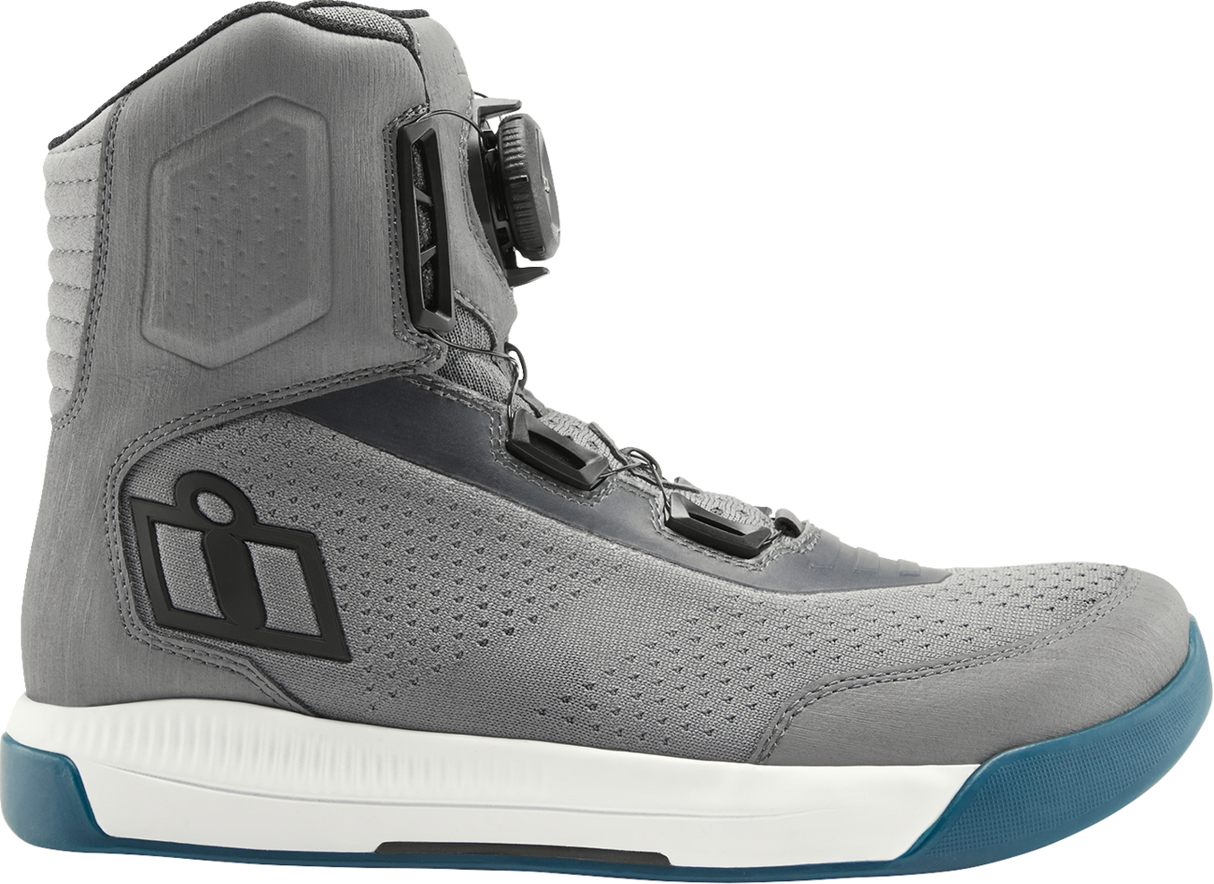 Botas CE ventiladas ICON Overlord™ - Gris - Talla 7 3403-1268