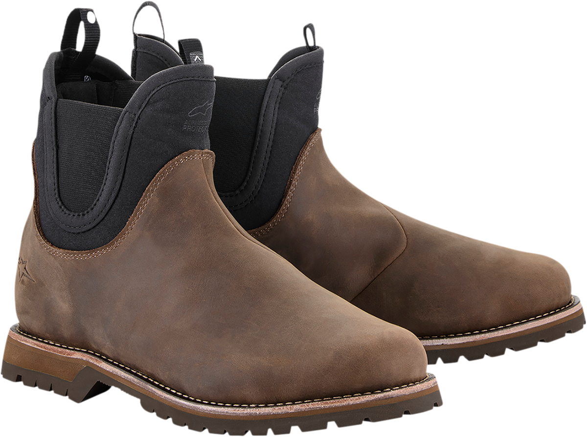 Botas ALPINESTARS Turnstone - Negro/Marrón - Talla 9 de EE. UU. 2653522-84-9