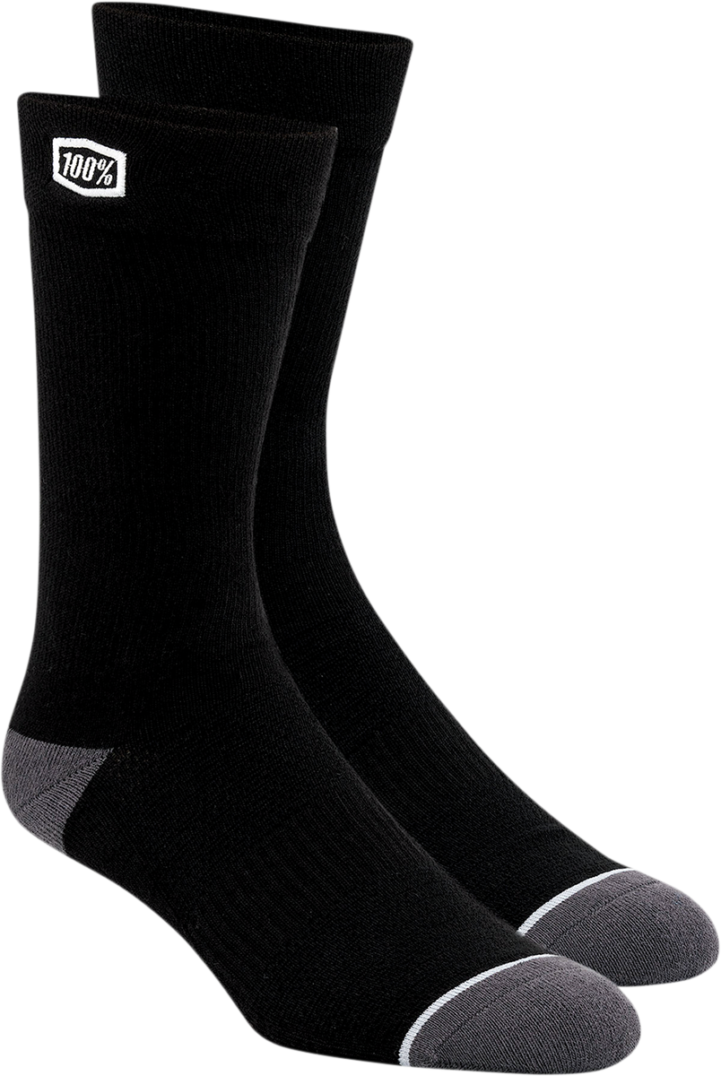 Calcetines 100% lisos - Negros - Talla pequeña/mediana 20050-00000