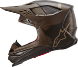 Casco de motocicleta ALPINESTARS Supertech M10 - Squad - MIPS® - Marrón oscuro/Dorado - Pequeño 8302823-839-SM