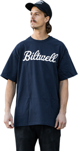 Camiseta BILTWELL Script - Azul marino - Talla mediana 8101-052-003 