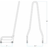 Barra de respaldo BILTWELL EXFIL - Softail - Cromada 5003-504 