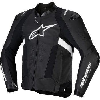 Chaqueta de cuero ALPINESTARS Missile v3 - Negro/Blanco - Talla 38 EE. UU. / 48 UE 3100125-12-48 
