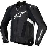 Chaqueta de cuero ALPINESTARS Missile v3 - Negro/Blanco - Talla 38 EE. UU. / 48 UE 3100125-12-48 