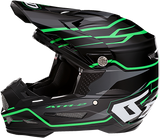 Casco de motocicleta 6D ATR-2 - Phase - Negro/Verde - Talla pequeña 12-2845 