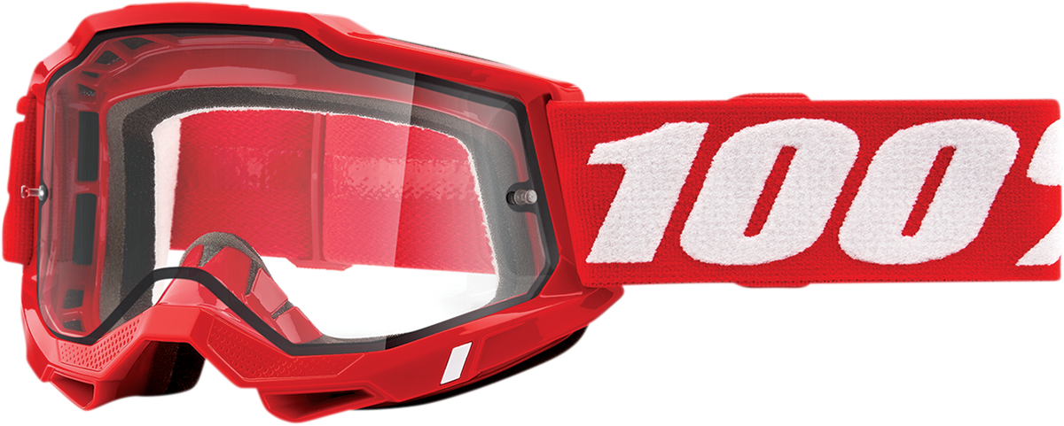 Gafas de enduro 100% Accuri 2 - Rojas - Transparentes 50015-00005