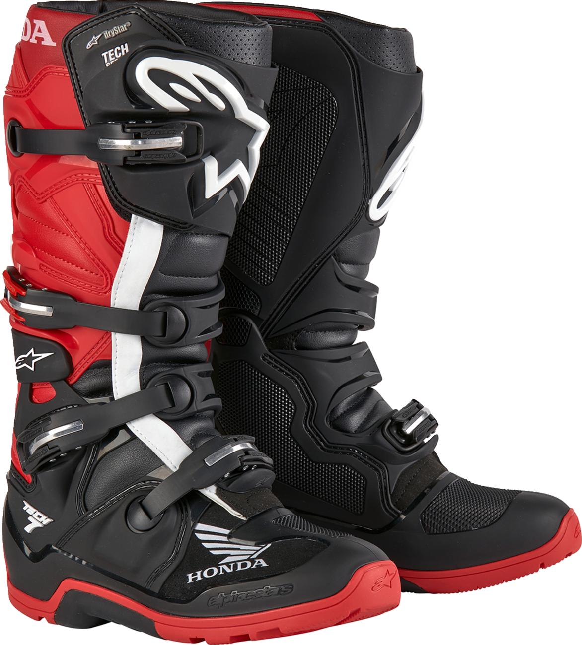Botas ALPINESTARS Tech 7 Enduro Drystar® - Negro/Rojo - Talla 8 de EE. UU. 2012723-1303-8