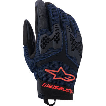 ALPINESTARS Manti Air Gloves - Deep Blue/Fluo Red/Asphalt - Large 3570225-7196-L