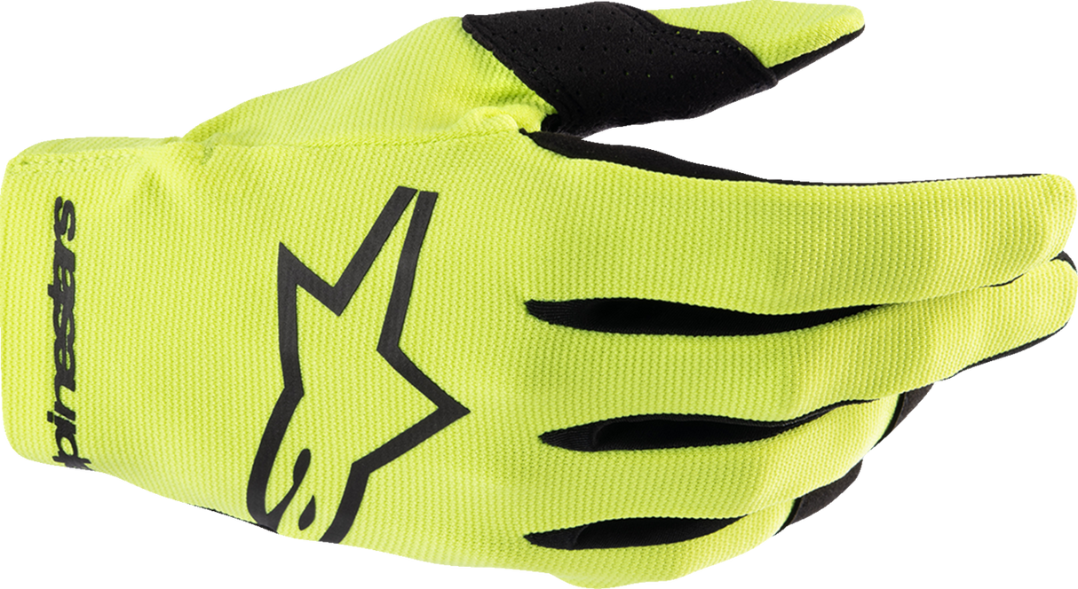 Guantes ALPINESTARS Radar para jóvenes - Amarillo flúor/Negro - 2XS 3541824-551-2X