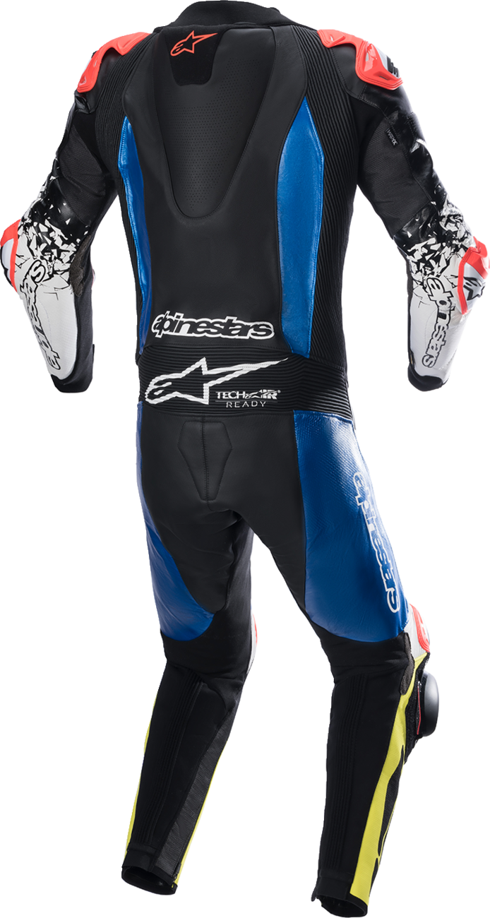 Traje técnico ALPINESTARS GP v4 - Negro/Azul/Amarillo fluorescente - Talla 44 EE. UU. / 54 UE 3156822-1075-54