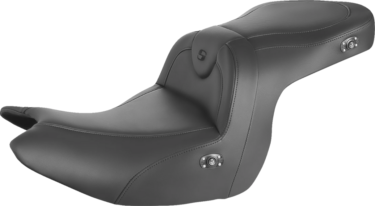 Asiento SADDLEMEN - RoadSofa - sin respaldo - Negro con costuras negras - Calefactable - GL1800 '18-'23 H18-07-187HCT 