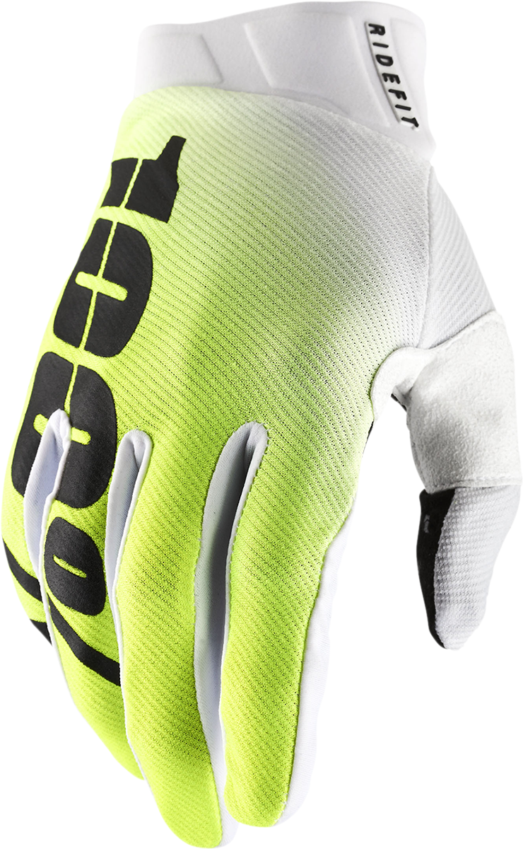Guantes 100% Ridefit - Korpo Amarillo - Medianos 10010-00016