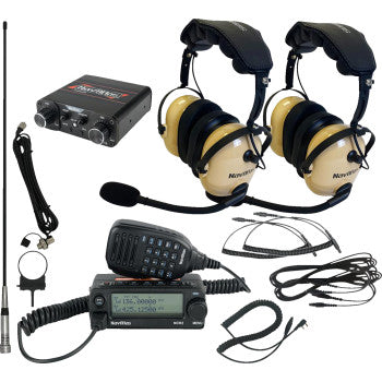 Kit de intercomunicador/radio y auriculares NAVATLAS - Biplaza - Beige NIROHBE2 
