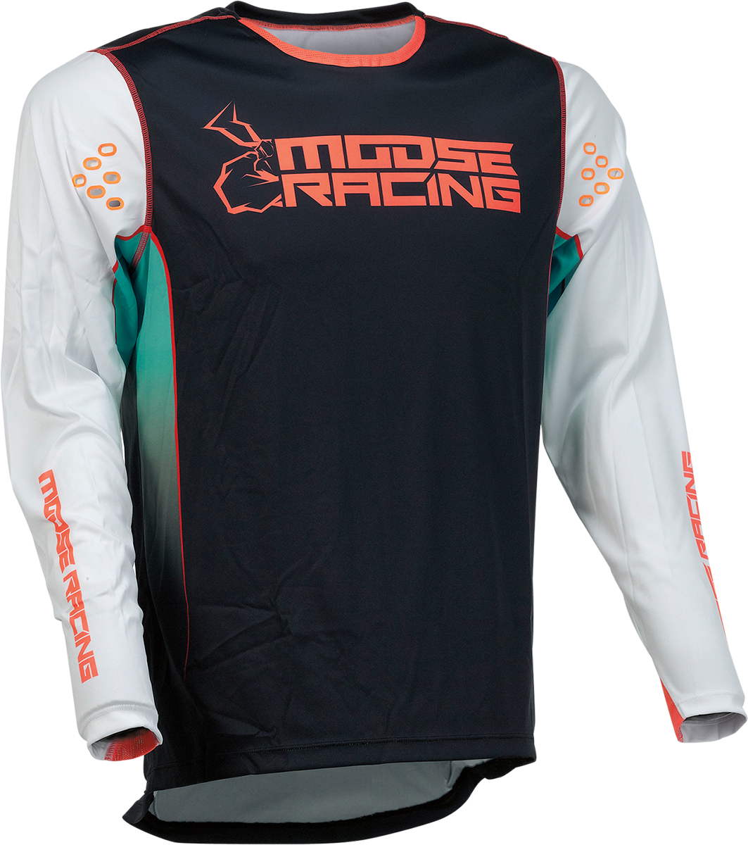 Camiseta Agroid de MOOSE RACING - Verde azulado/Negro - Grande 2910-6996