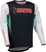 Camiseta Agroid de MOOSE RACING - Verde azulado/Negro - Grande 2910-6996