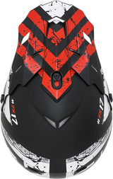 AFX FX-17 Motorcycle Helmet - Attack - Matte Black/Red - XL 0110-7152