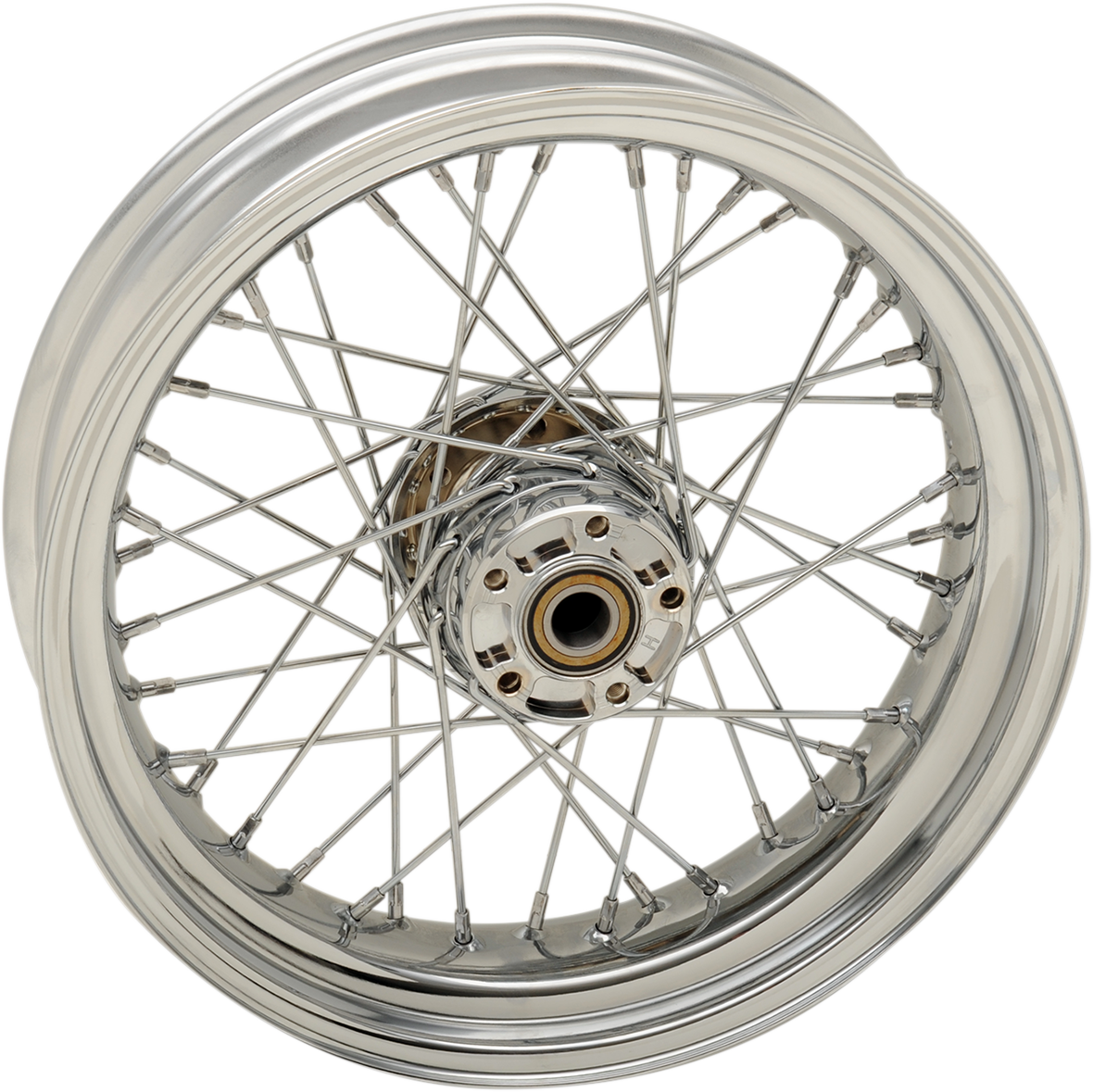 Rueda trasera DRAG SPECIALTIES - Disco único/Sin ABS - Cromada - 17" x 4.50" - FXD 64409 '08-'17