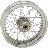 Rueda trasera DRAG SPECIALTIES - Disco único/Sin ABS - Cromada - 17" x 4.50" - FXD 64409 '08-'17