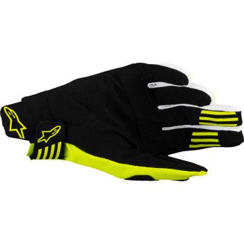 Guantes MX ALPINESTARS Techstar - Negro/Amarillo Fluo - XL 3560125-155-XL 