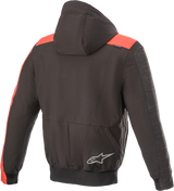 Sudadera con capucha ALPINESTARS Rhod Windstopper - Negro/Gris/Rojo - 2XL 4200420-1123-2X