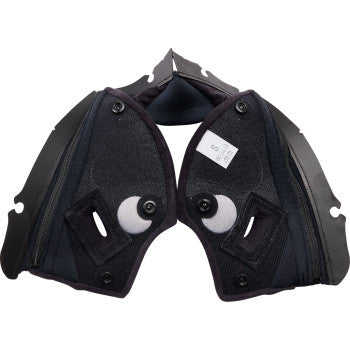 Almohadillas para mejillas AGV Pista GP RR - Negro/Rojo - Talla pequeña 2018500056606S