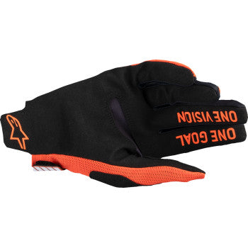 Guantes MX ALPINESTARS Radar Pro - Naranja intenso - Grandes 3560325-420-L 