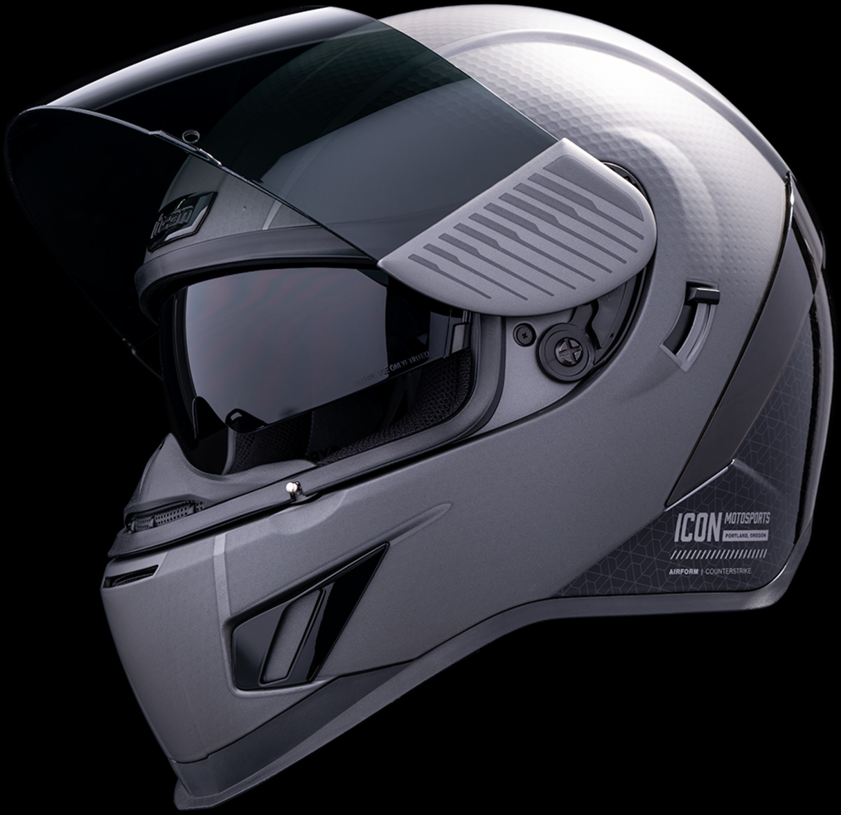 ICON Airform™ Motorcycle Helmet - MIPS® - Counterstrike - Silver - Medium 0101-15094