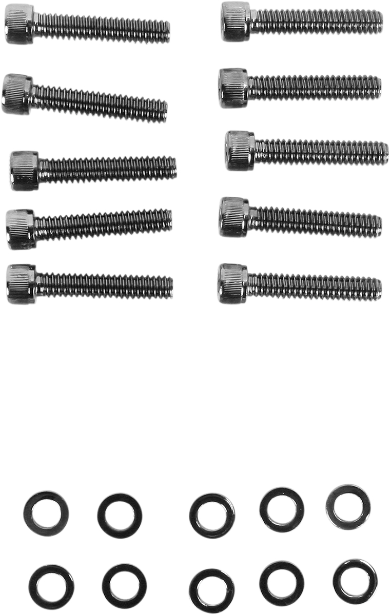 Kit de pernos DRAG SPECIALTIES - Moleteados - Tapa del árbol de levas MK373BK